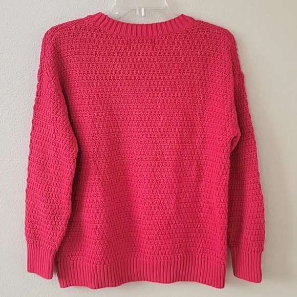 Old Navy Red Chunky Knit Tunic Length Sweater - Size Medium - Picture 5 of 8